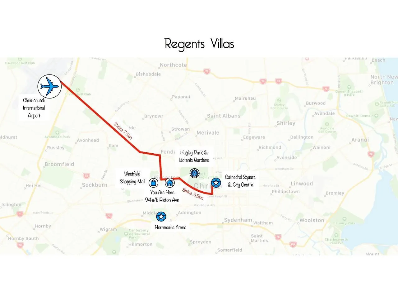 Regents Villas - Christchurch Holiday Homes